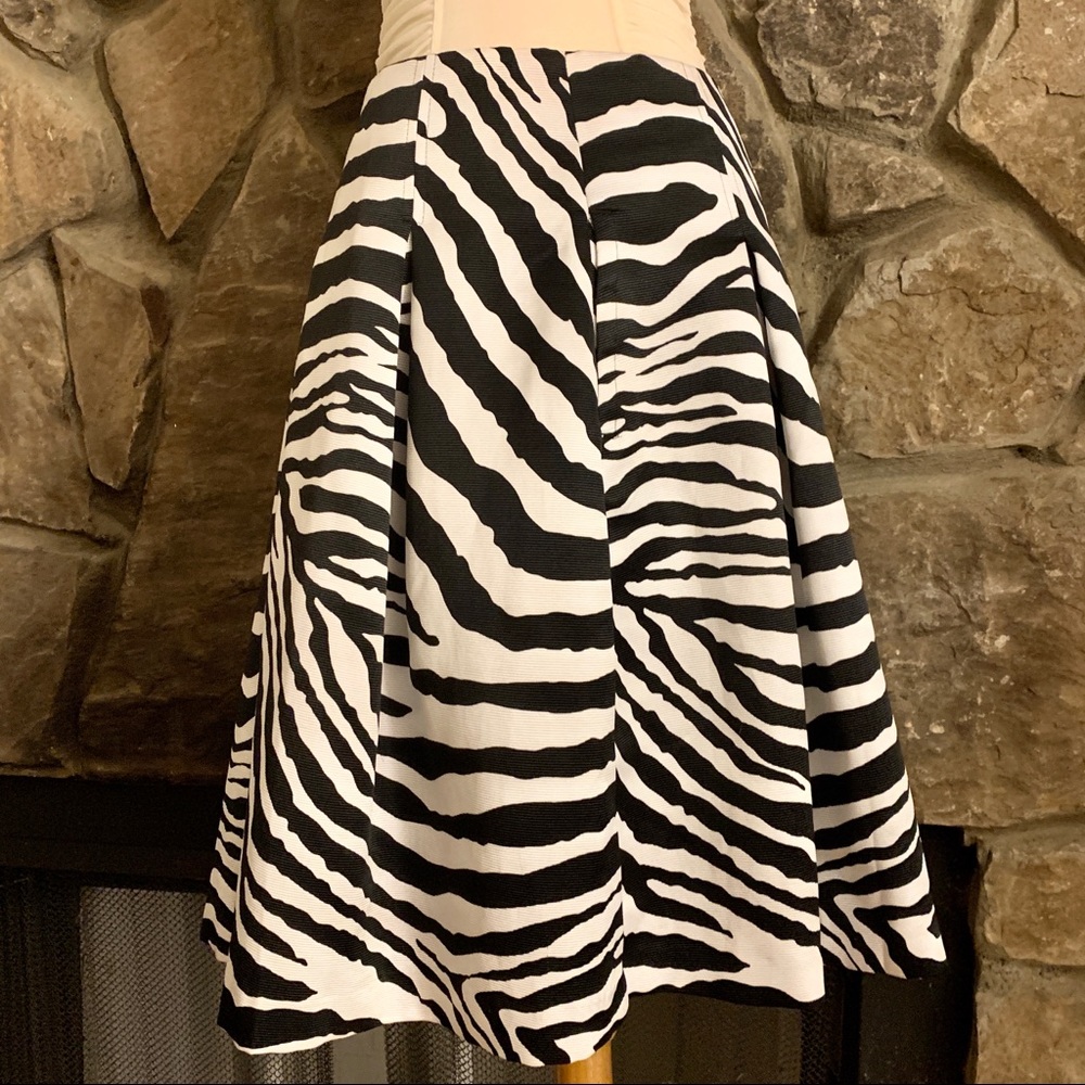 Express Zebra Print Skirt